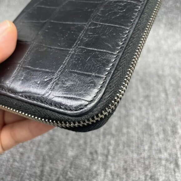 YSL Yves Saint Laurent Zippy Black Wallet lux340-100125 - Picture 9 of 14